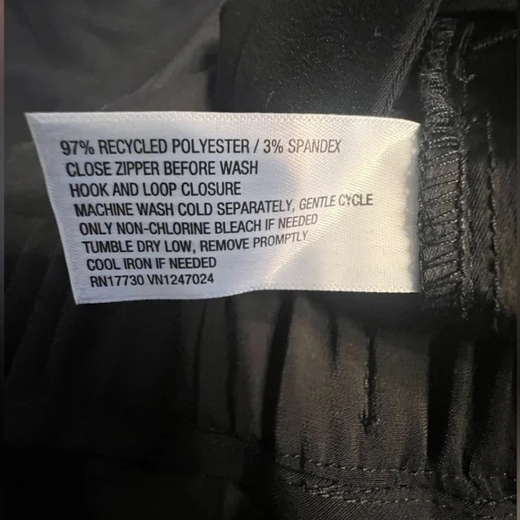 A New Day Black Dress Pants Tuxedo Stripe Business Office Chic Classy NWT - Picture 7 of 7